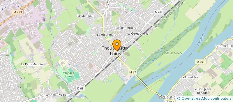 localisation de l'entreprise MADAME SOPHIE BEAUVAIS à THOUARE-SUR-LOIRE