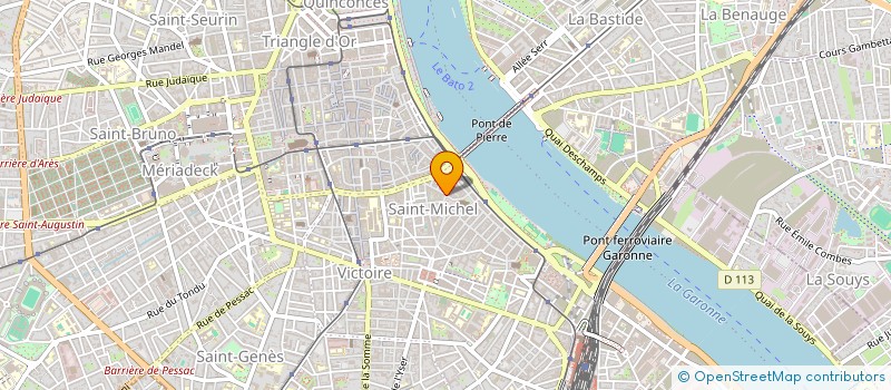 localisation de l'entreprise MADAME SOPHIE BEDIN  BORDEAUX