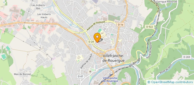 localisation de l'entreprise MADAME SOPHIE BEDRUNE  VILLEFRANCHE-DE-ROUERGUE