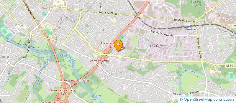 localisation de l'entreprise MADAME SOPHIE BELAS  VERTOU