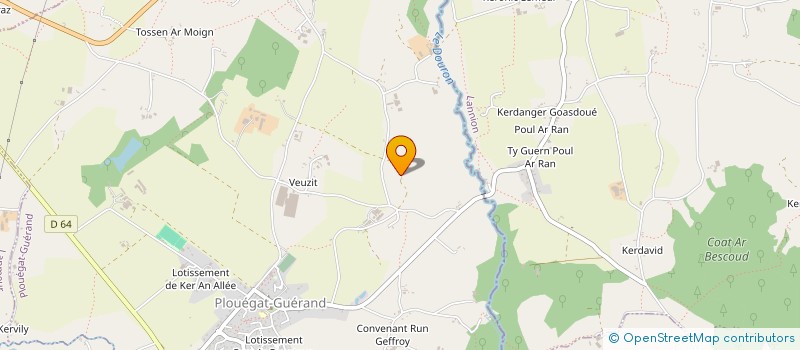 localisation de l'entreprise MADAME SOPHIE BELLEC  PLOUEGAT-GUERAND