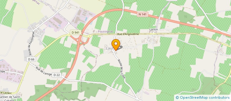 localisation de l'entreprise MADAME SOPHIE BELLOTEAU  TRIAC-LAUTRAIT