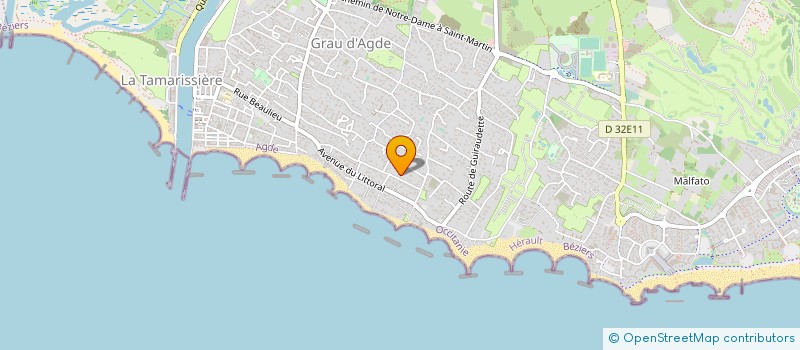 localisation de l'entreprise MADAME SOPHIE BELOU  AGDE