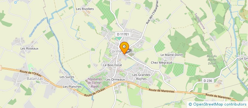 localisation de l'entreprise MADAME SOPHIE BENETEAU à CORME-ROYAL