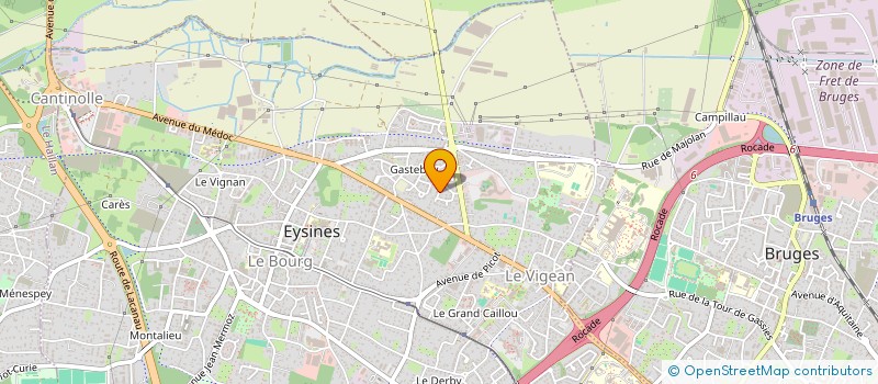 localisation de l'entreprise MADAME SOPHIE BENOTEAU  EYSINES