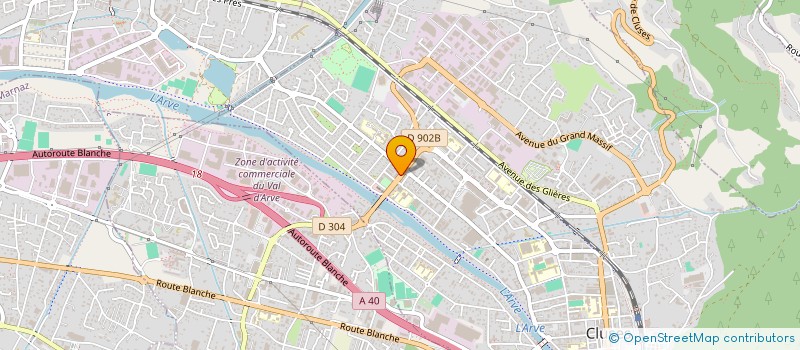 localisation de l'entreprise MADAME SOPHIE BENSAMOUN  CLUSES