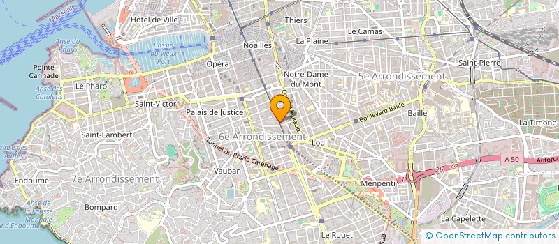 localisation de l'entreprise MADAME SOPHIE BERGEL  MARSEILLE