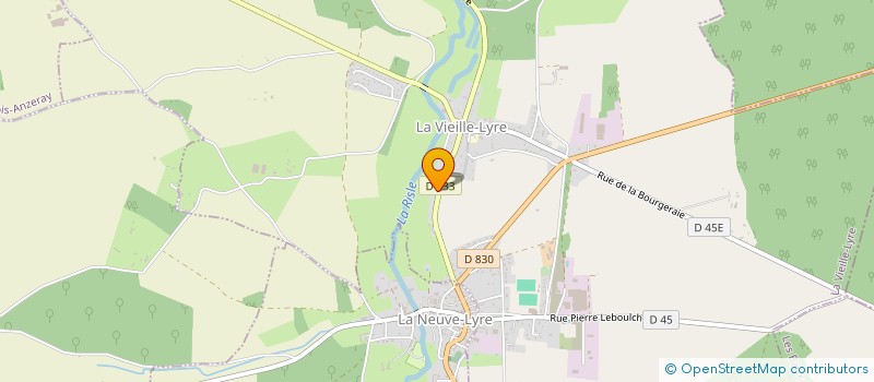 localisation de l'entreprise MADAME SOPHIE BERGER à LA VIEILLE-LYRE