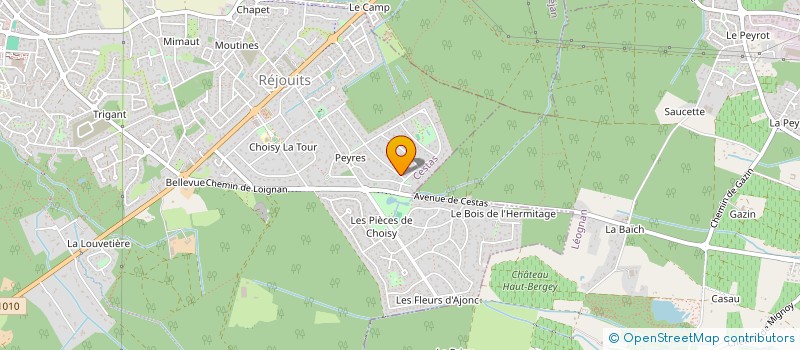 localisation de l'entreprise MADAME SOPHIE BERGER  CESTAS