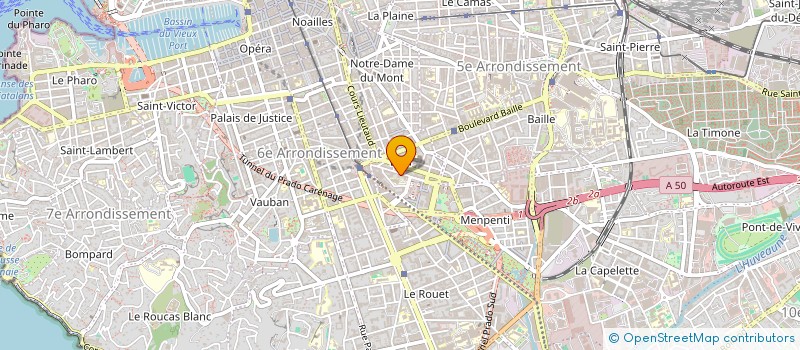 localisation de l'entreprise MADAME SOPHIE BERNARD  MARSEILLE