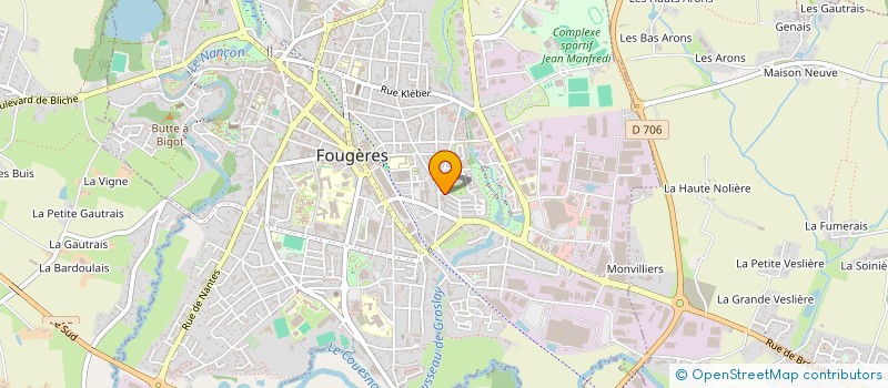 localisation de l'entreprise MADAME SOPHIE BERTHELOT  FOUGERES