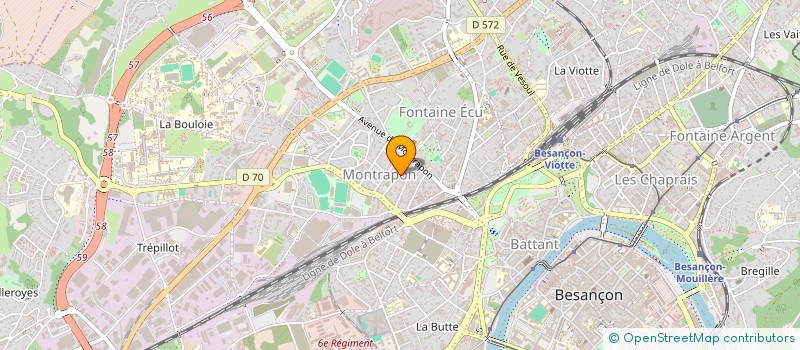 localisation de l'entreprise MADAME SOPHIE BERTHET  BESANCON