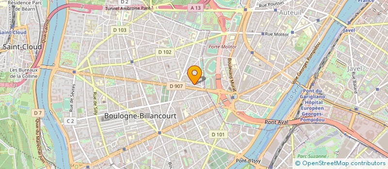 localisation de l'entreprise MADAME SOPHIE BERTRAND à BOULOGNE-BILLANCOURT