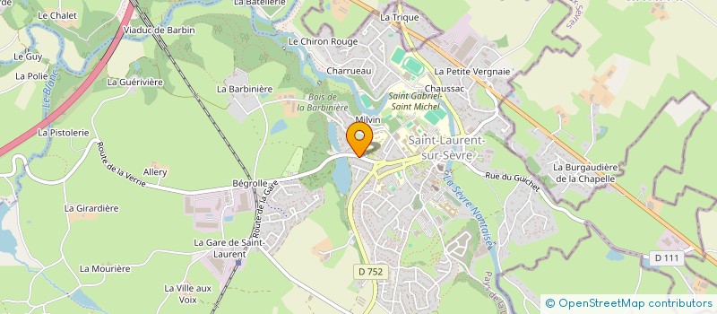 localisation de l'entreprise MADAME SOPHIE BESNARD  SAINT-LAURENT-SUR-SEVRE