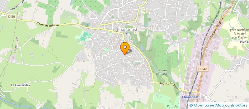 localisation de l'entreprise MADAME SOPHIE BESSETTE  CHAPONOST