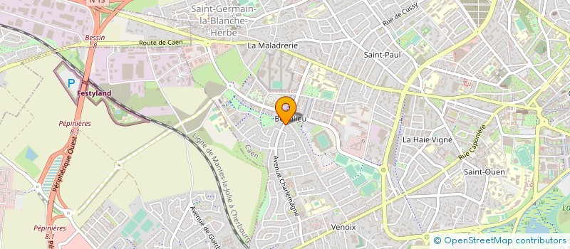 localisation de l'entreprise MADAME SOPHIE BETOURNE à CAEN