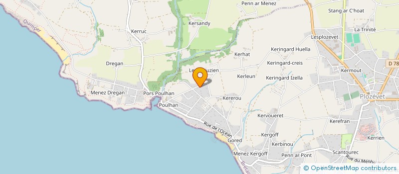 localisation de l'entreprise MADAME SOPHIE BEZIAU  QUIMPER