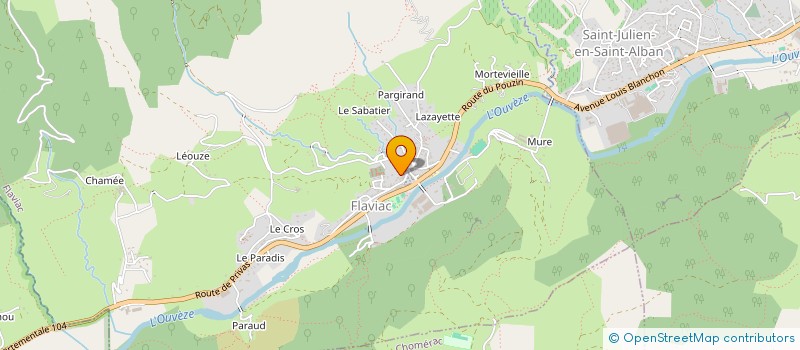 localisation de l'entreprise MADAME SOPHIE BIDET  FLAVIAC