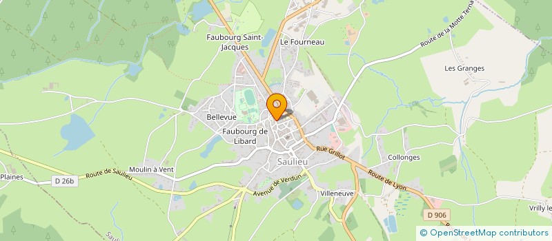 localisation de l'entreprise MADAME SOPHIE BIGOUCHET à SAULIEU