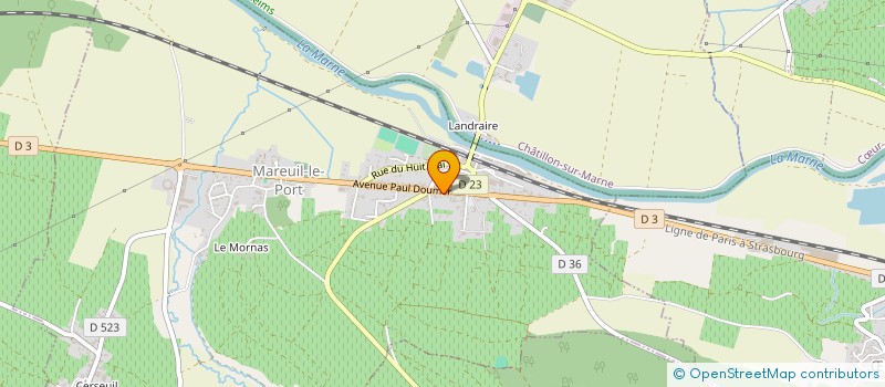 localisation de l'entreprise MADAME SOPHIE BILLET  MAREUIL-LE-PORT