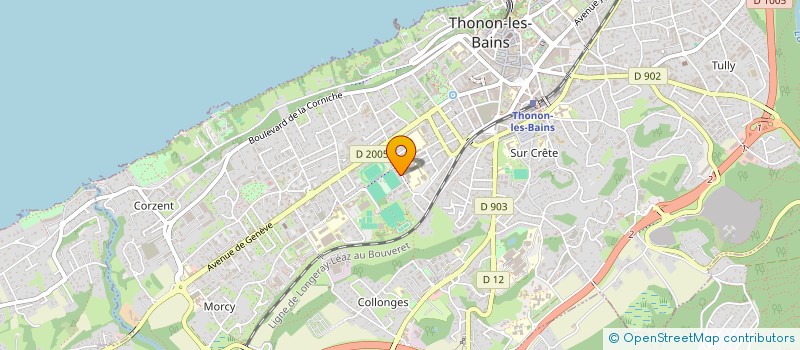 localisation de l'entreprise MADAME SOPHIE BILLOT à THONON-LES-BAINS
