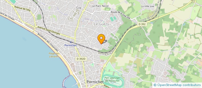 localisation de l'entreprise MADAME SOPHIE BIZE  LA BAULE-ESCOUBLAC