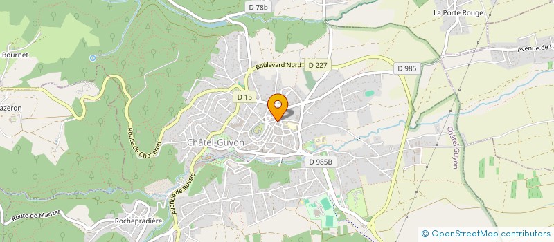 localisation de l'entreprise MADAME SOPHIE BLANCHARD  CHATEL-GUYON