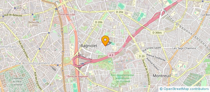 localisation de l'entreprise MADAME SOPHIE BLANDINIERES à BAGNOLET