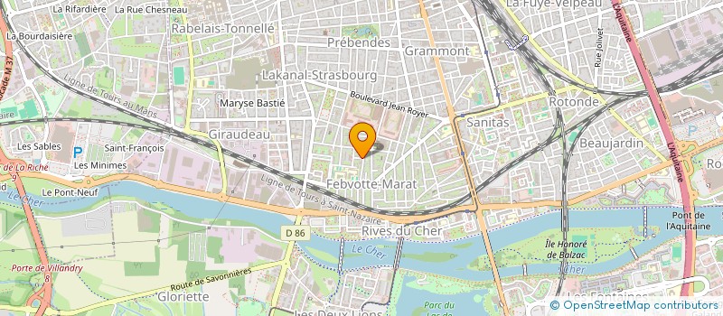 localisation de l'entreprise MADAME SOPHIE BLANVILLAIN  TOURS