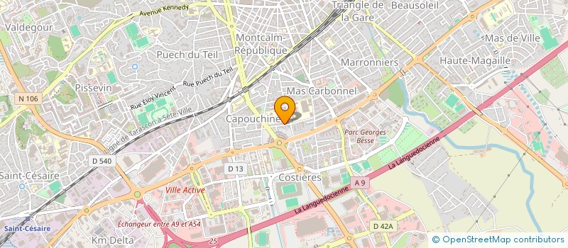 localisation de l'entreprise MADAME SOPHIE BLONDEAU  NIMES