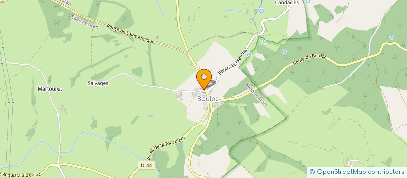 localisation de l'entreprise MADAME SOPHIE BLONDIAU  SALLES-CURAN