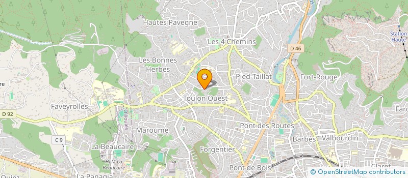 localisation de l'entreprise MADAME SOPHIE BLONDIN  TOULON