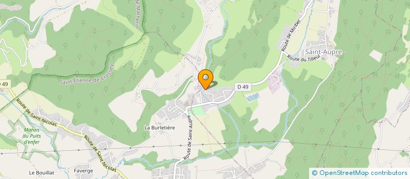 localisation de l'entreprise MADAME SOPHIE BODIN  SAINT-AUPRE