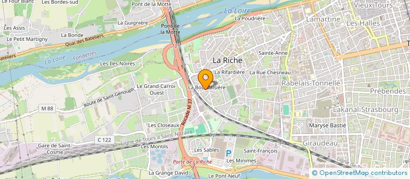 localisation de l'entreprise MADAME SOPHIE BOISSEAU  LA RICHE