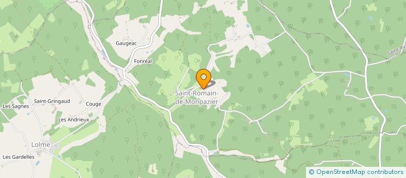 localisation de l'entreprise MADAME SOPHIE BOISSERIE à ST ROMAIN DE MONPAZIER