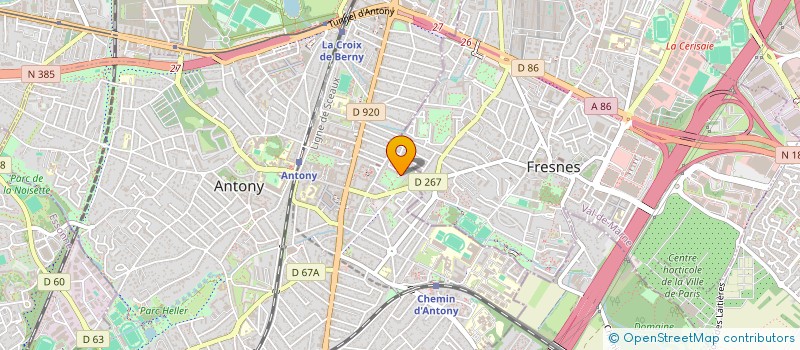 localisation de l'entreprise MADAME SOPHIE BOISTARD  ANTONY