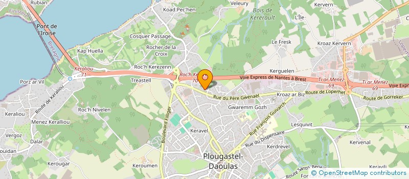 localisation de l'entreprise MADAME SOPHIE BOIZARD  PLOUGASTEL-DAOULAS