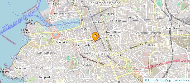 localisation de l'entreprise MADAME SOPHIE BOMEL  MARSEILLE