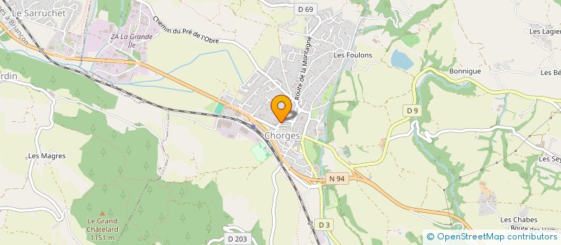 localisation de l'entreprise MADAME SOPHIE BONNAFOUX à LA BATIE NEUVE