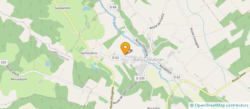 localisation de l'entreprise MADAME SOPHIE BONNEAU  BAHUS-SOUBIRAN