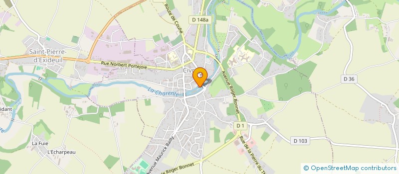 localisation de l'entreprise MADAME SOPHIE BONNEAU  CIVRAY