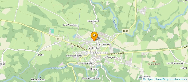 localisation de l'entreprise MADAME SOPHIE BONNET à CHATEAUPONSAC