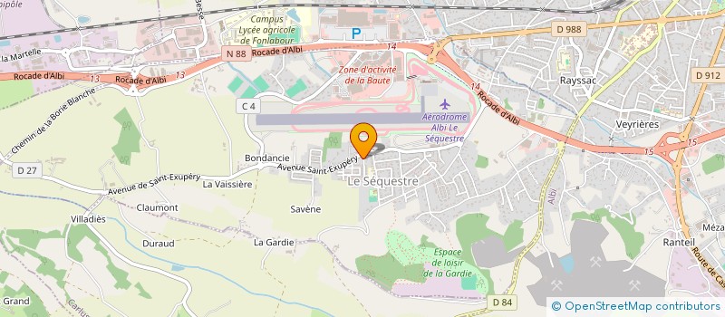 localisation de l'entreprise MADAME SOPHIE BONNET  LE SEQUESTRE