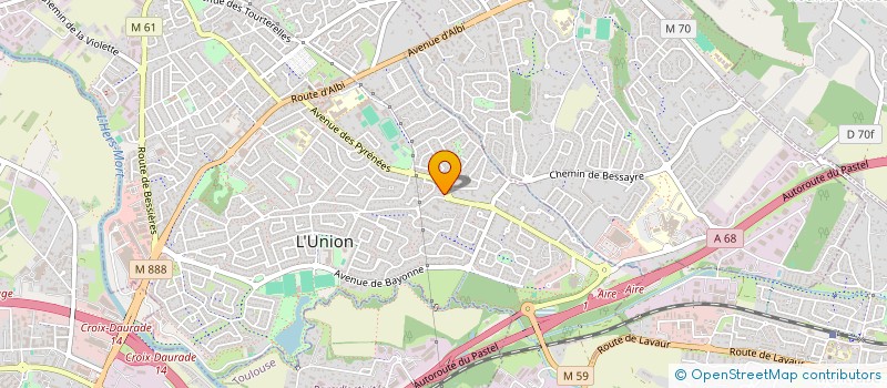 localisation de l'entreprise MADAME SOPHIE BONNIN à L'UNION