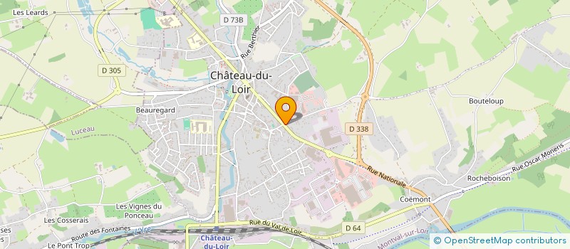 localisation de l'entreprise MADAME SOPHIE BONVALET  MONTVAL-SUR-LOIR