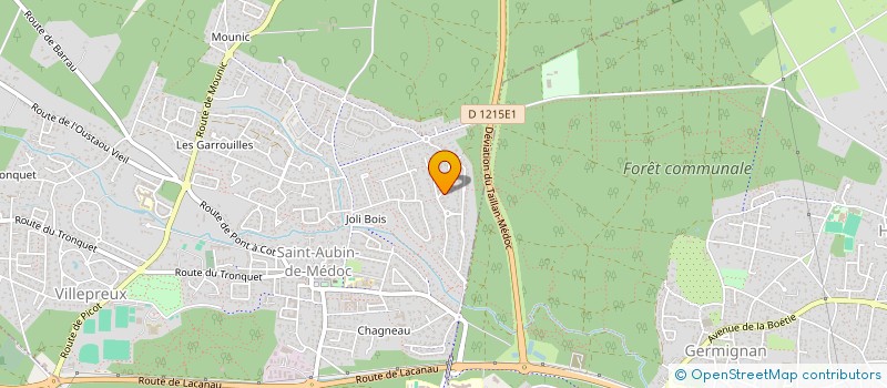 localisation de l'entreprise MADAME SOPHIE BONY-RETIF  SAINT-AUBIN-DE-MEDOC