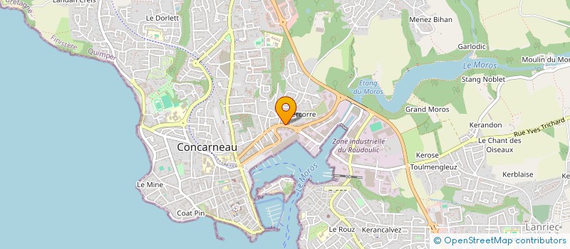 localisation de l'entreprise MADAME SOPHIE BORDAIS à CONCARNEAU