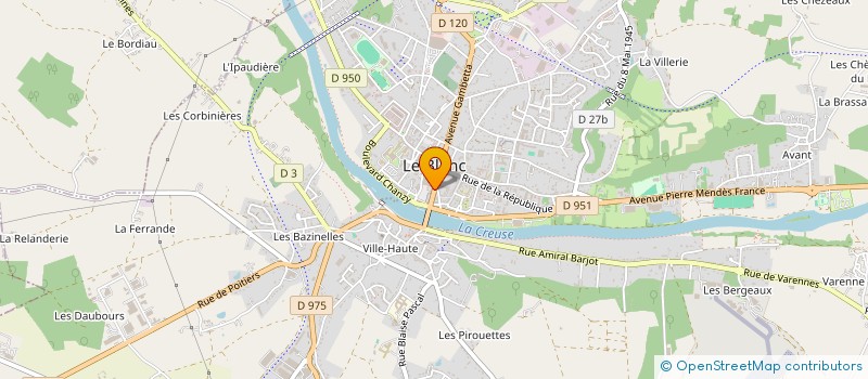 localisation de l'entreprise MADAME SOPHIE BOUDAUD à LE BLANC