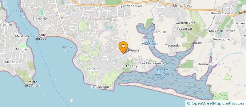 localisation de l'entreprise MADAME SOPHIE BOUFFARD  BENODET