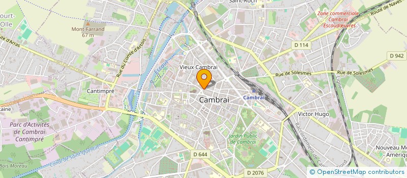 localisation de l'entreprise MADAME SOPHIE BOUGEARD à CAMBRAI